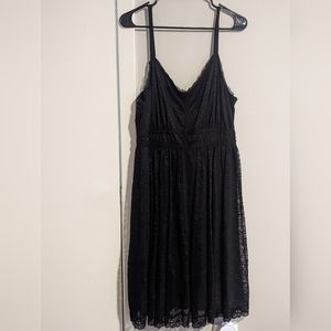 Torrid- black lace skater dress